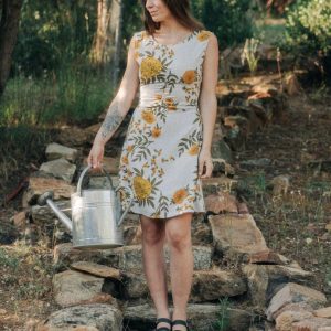 Archie Dress in Oat Marigold Linen